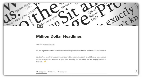 Million Dollar Headlines Extra Million Dollar Headlines Extra